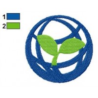 Global Tree Embroidery Design